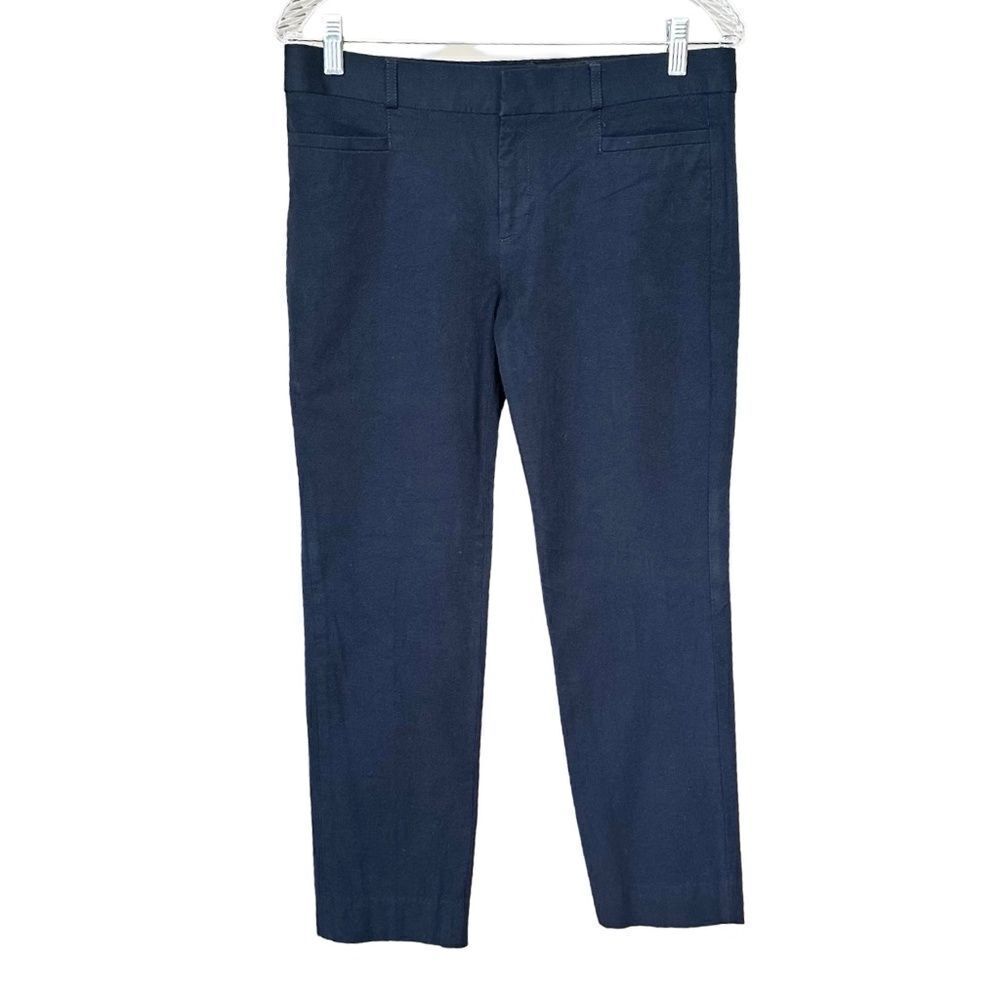 Banana Republic Women's Sloan Fit Pants Navy Blue Size 8